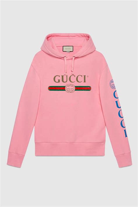 gucci pink hoodie with blue and white hood|cheapest Gucci hoodie.